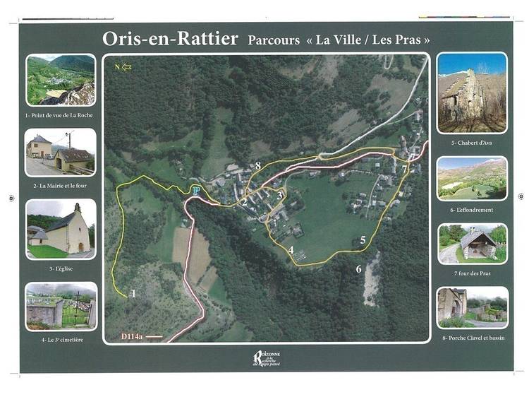 Photo 1 Circuit pédestre :  "La Ville / Les Pras" - Oris-en-Rattier