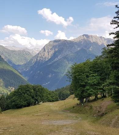 Sentier pédestre pour Les retours possible depuis le télésiège de la Blache